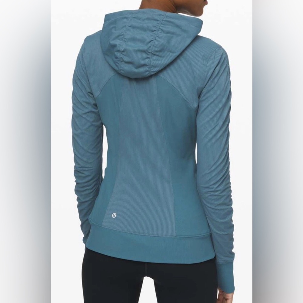 Lululemon athletica Dance Studio Jacket II Petrol Blue/Heathered Petrol Blue - Picture 6 of 6